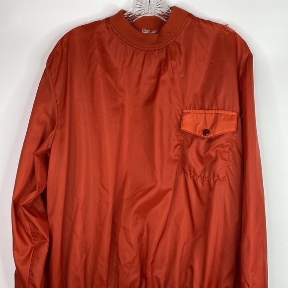 Vintage Field And Stream Orange Pullover Windbreaker Jacket Small 70s - Picture 2 of 10